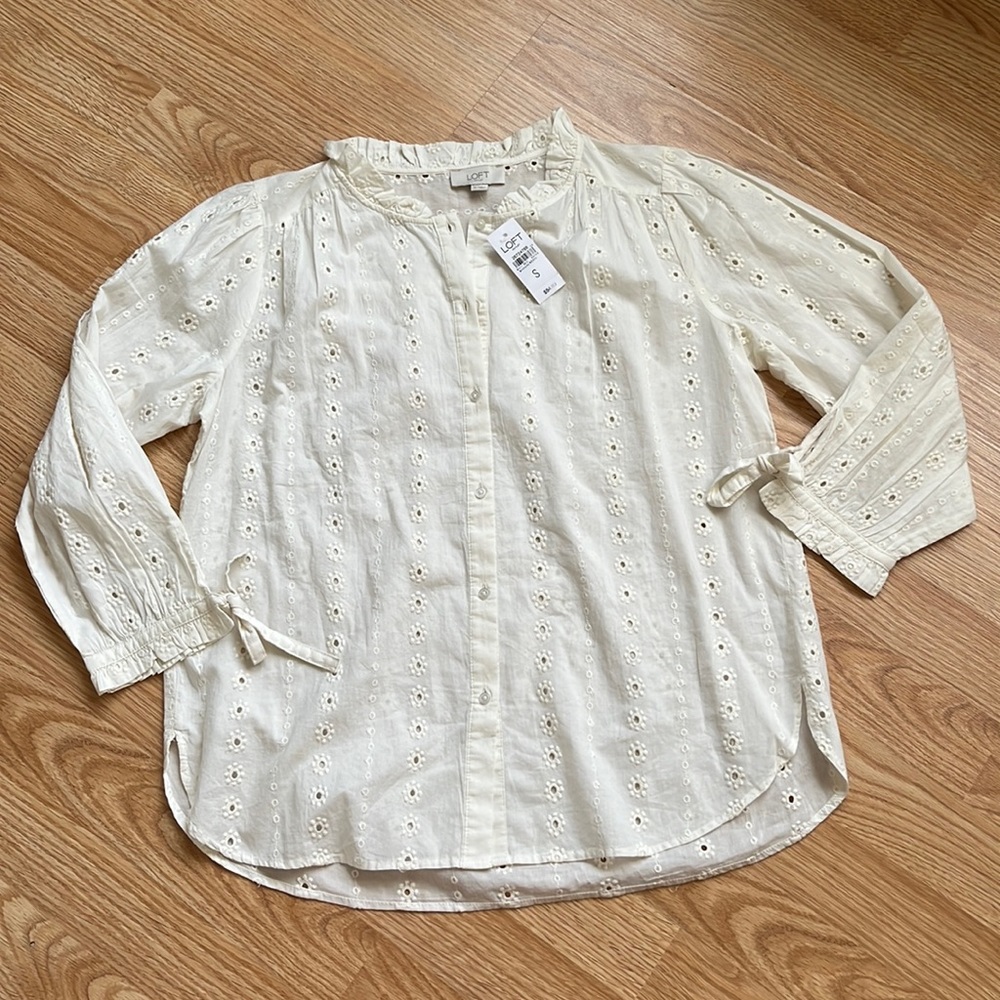 Loft Button Down Shirt NWT